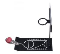 Acouto Gioco di Basket da Tavolo Lega di Alluminio Antiscivolo Base Ponderata Nera Giocattolo da Basket Pieghevole per Bambini Che Ha l'elastico nel Tuo Comodo Posto per il