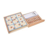 Acouto Gioco Sudoku in Legno, Rompicapo per Tutte Le età, Puzzle di Logica Educativa per Bambini e Adulti, Giocattolo da Viaggio Interattivo per Divertimento in Famiglia