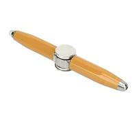 Acouto Gyroscopio della Penna Scrittura Portatile Stress a Sollievo a Sfera Penna con Luce a LED per Studenti a Sfera Gialla Chiara Ruota Pen Estese B Penfinger Ballpoint Pennib Ruota (YELLOW)