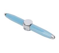Acouto Gyroscopio della Penna Scrittura Portatile Stress a Sollievo a Sfera Penna con Luce a LED per Studenti a Sfera Gialla Chiara Ruota Pen Estese B Penfinger Ballpoint Pennib Ruota (azzurro)