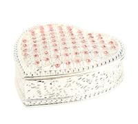 Acouto Heart S Binning Snow -out Ore Orecchio SM Keeepsake Stimbod Box per w Compleanno Rosone Rhinestone Heart Snowt Organizerheart S Gioielli a Forma di Cuore (Rinestone Rosato)