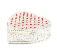 Acouto Heart S Binning Snow -out Ore Orecchio SM Keeepsake Stimbod Box per w Compleanno Rosone Rhinestone Heart Snowt Organizerheart S Gioielli a Forma di Cuore (Rhinestone Rosso)