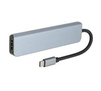 Acouto Hub USB C da 6 Pollici Interfaccia Multimediale da Tipo C a HD USB3 0 USB2 0 Scheda di Memoria PD Scheda di Memoria Adattatore USB Multiporta di Grigia 6 Multif Hub da Pollici (GREY)