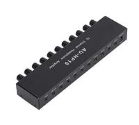 Acouto Ingresso Amplificatore per Cuffie a 10 Splitter Stereo a 10 Uscite Controllo Indipendente Controllo DC 12V con Amplificatore Stereo per Cuffie a CanaliMulticanale