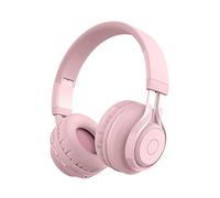 Acouto Kids Wearhphone 5.0 Cuffie da 3,5 Mm Cablato su Cuffia Auricolare RGB Earphone Headband con Microfono 85db Volume Limitato per Bambini o Garantisce A e Connection Kids (PINK)