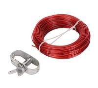 Acouto Kit argano per Copertura Piscina, Cavo in Acciaio antiruggine, 150 Piedi, in Alluminio ad Alta Resistenza, con manovella a Farfalla per Piscine Rotonde, ovali, rettangolari e