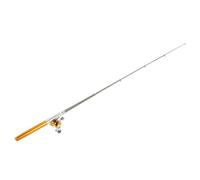 Acouto Kit Combinato Mulinello da Pesca Set Mini Penna Tascabile Portatile Telescopica Canna da Pesca Canna da + Mulinello Accessori da in Lega di Alluminio Attrezzatura Scomoda Lunghezza Intera