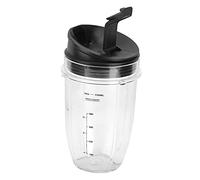 Acouto Kit di Parti Frullatore per Frullatore 900W 1000W, Tazze in Materiale PC con Coperchio, Accessorio di Ricambio da 24OZ per Frullati e Frullati (Tazzina piccola 18Oz)