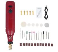 Acouto Kit di Strumenti Smerigliatrice 3,7 V con 3 velocità Variabili 197 Pezzi Accessori Kit di Strumenti per Smerigliatrice Elettrica per Lucidatura, Molatura, Incisione e Artigianato Fai-te La