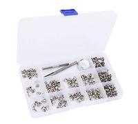 Acouto Kit di Viti per Rivetti con Punte in Lega di Zinco Decorazione Fai da Te 7x9MM per Braccialetti in Pelle Collari per Cani Vestiti Scarpe Incontra il Tuo Costruttore RivettoViti per