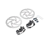 Acouto Kit Freno a Disco Bici Pinze sul Retro Anteriore 2 PCS 160 Mm Rotori Set Freno a Disco in Lega di Alluminio per l'adozione della Mountain Bike e Il Materiale in Alto Garantisce la