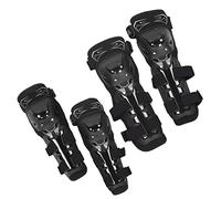 Acouto Kit Protezione Gomito Riflettente per Ginocchio Moto da 4 Pezzi Anticaduta Cuscinetti Protettivi Caldi Dal Design Forte Protezione Gomito Ginocchio per CiclismoProtezione Protettiva per