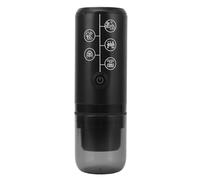 Acouto Macchina da caffè Elettrica Portatile Macchina da caffè a Capsule Elettrica a 17 Pressioni Ricaricabile Senza Fili per la Casa all'aperto Leggera Compatta e per un Elettrico Portatile (BLACK)