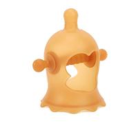 Acouto Massaggiagengive da Polso in Silicone Digrigna i Denti in Modo Sicuro Allevia il Disagio Gengivale Massaggiagengive con 3 Ciucci Realistici Comodi Rosa Trasparenti da Indossare Non c'è