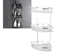 Acouto Mensola a Gradini Cromata a 3 Livelli, Organizer per Doccia e Parete Bagno Casa