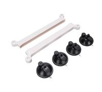 Acouto Mini Antenna Parabolica, Supporto per Auto Satellitare a Ventosa Forte per Tetto/tetto Apribile/parabrezza Anteriore Dell'auto, Materiale ABS per SUV, 2 Staffe, 4 Ventose