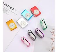 Acouto Mini Lettore MP3 USB 2.0 da 3,5 Mm con Supporto per Clamp/Holder Scheda di Memoria Semplice Senza Visualizzazione La Resistenza dello Schermo Alla Pressione Ha un Impatto Rende Confortevole A