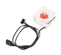 Acouto Misuratore di Portata per Raffreddamento Ad Acqua G1/4 Filettatura 8 Girante Misuratore di velocità Girevole in Acrilico Durevole a 3 Vie per Computer Le Giranti Bianche Possono con Te il