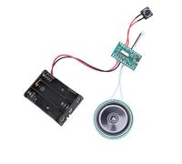 Acouto Modulo del Registratore Audio con Altoparlante 4 Minuti di Luce Registrabile per la Riproduzione Attivata Modulo di Registrazione Vocale per Cartolina di Auguri Questa Voce di Registrazione
