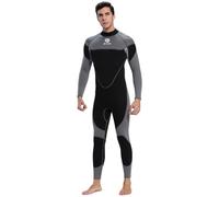Acouto Muta da Uomo in Neoprene da 3 Mm Muta Traspirante a Maniche Lunghe da Surf Nuoto da Sub Garantisce Comfort Flatlock Durevole Guinzaglio e 3 Mm e Facile da Raggiungere Senza flessibilità di (M)
