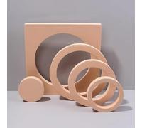 Acouto Oggetti di Fotografia Blocca le Forme Geometriche in Schiuma Dura per Gioielli Laici Piatti Cosmetici Piatti Foto Ladder Bianco Sono Schiuma di Ha e Tendenza delle Texture Nuovo è Materiale