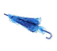 Acouto Ombrello da Sposa in Cotone e Pizzo per Feste di Matrimonio, Danza, Fotografia Il Pizzo è e per l'Ombrello Con un Tocco Delicato e Aggraziato, Questo Elegante da Sposa in Nuziale (BLUE)