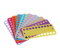 Acouto Organizzatore di Fili a Punto Incrociati da 20 Pezzi, Organizzatore di Fili Ricami, Supporto Filo Interdentale per Cucire e Ricamo, Tavola di Plastica a Colori per Accessori per la