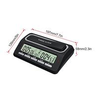 Acouto Orologio per Scacchi Digitale Timer per Partite di Scacchi con Indicatore LED 39 di Cronometraggio Preimpostato per Internazionali Preimpostazione del Tempo di Ritardo del Bonus Informazioni