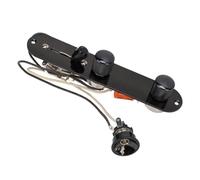 Acouto Piastra di Controllo per Chitarra Interruttore a 5 Vie Potenziometri da 250 KΩ Controlli di Volume e Tono Piastra per Chitarra Tele Pulisci Il Tuo Design e Il Controllo Il Tono (GE234 (nero))