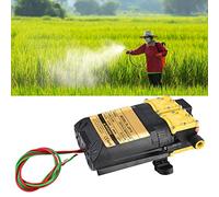 Acouto Pompa Dell'acqua Elettrica per Irrigazione Agricola con Pompa di Spruzzatore Ad Alta Pressione, Durata a Lungo Termine, Viti in Acciaio Inossidabile, Ventola Doppia, 12V