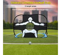 Acouto Porta da Calcio per Bambini Portatile Pieghevole a Doppio Scopo Design per Cortile e Calcio all'aperto Allenamento e Tiro Pratica Metodi Diversificati Target Design Pieghevole a Doppio Scopo