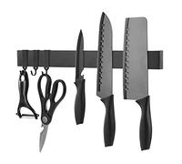 Acouto Porta del Coltello Magnetico, Mantiene la Tua Cucina Organizzata, Protegge le lame. Made di 304 Acciaio Inossidabile, Multifunzionale con Ganci da Asciugamano, Ideale per