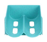 Acouto Portabottiglie impilabile per 2 bottiglie, da tavolo, per frigorifero e armadio da con design concavo-convesso, materiale PP non resistente (blu)