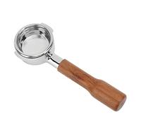 Acouto Portafilter Senza Fondo 58 Mm, Manico in Legno, 3 Orecchie, Cestino del Filtro Riutilizzabile, per Expobar, Wega, EM19M2, Gemilai, Casadio, Ascaso, Sanremo, Bezzera (stile 1)