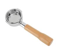 Acouto Portafilter Senza Fondo 58 Mm, Manico in Legno, 3 Orecchie, Cestino del Filtro Riutilizzabile, per Expobar, Wega, EM19M2, Gemilai, Casadio, Ascaso, Sanremo, Bezzera (C1 Faggio)