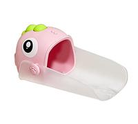 Acouto Prolunga per Rubinetto per Bambini, Divertente e, per Lavare le Mani, a Forma di Dinosauro, per Vasca, Cucina, Bagno, 13,5 Cm, il Design Giallo Incoraggia il Divertimento con le Mani (PINK)