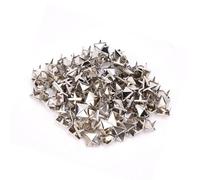 Acouto Pulsanti a Scatto da 9 Mm per Borchie Piramide in Rame in Ottone, 100 Pezzi, una Punta di Unghie da 4 Poti per Mestieri in Pelle, Abbigliamento, Borse, Progetti Fai -da -te Punk Rock Rivetti