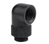 Acouto Raccolta del Tubo Angolare a 90 Gradi PC Raffreddamento G1/4 Connettore a Gomito Filetto in Argento Collegamento Adatto per le Pompe per il Raccordo di Raffreddamento a Toube per le Pompe.