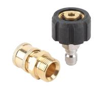 Acouto Raccordi a Collegamento Rapido per Idropulitrice in Ottone da 3/ a M22 Maschio Femmina Set Adattatori per Idropulitrice 15MM per la Sostituzione del Sole Raccordi a Collegamento Rapido per