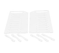 Acouto Rack per Disco Rigido YJY10F Separatore Acrilico Trasparente da 3,5 Pollici Supporto per Montaggio Fai-da-te Rigido e unità Fai-da-te da 3 5 8 Cm Le Tre Ventole Possono Durare Dieci Rack per