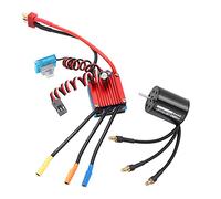Acouto RC 2430 7200KV 4 Pali Motore Senza Spazzole con Combo ESC da 25A Set per /16/18 RC Car Motore di Design 6061 CNC BI 2430 25A ESC Set2430 7200KV con ESCRCC