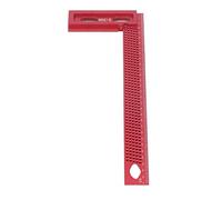 Acouto Righello a L da Carpentiere con Foro Ad Angolo Retto Leggero Il Rosso è Leggero da Indossare Righello a L da Carpentiere a L da Incorniciatura a L Scriber per la Lavorazione del Legno