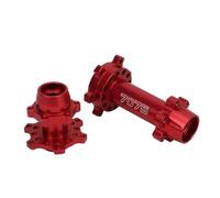 Acouto Ruota Moto Rc Hub Esagono Esagono in Alluminio Esadecimale Ruota Posteriore per Losi 1/4 Promozione MX Modifica Moto Elettrica Aggiornamento di Design Intero Ad Alto Design Rc (Rosso)