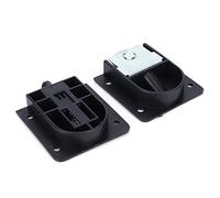 Acouto Ruota per Porta Scorrevole Silenziosa Puleggia in Plastica Nera con Cuscinetto L'accessorio Hardware per Mobili può Essere Facilmente Regolabile sull'asta Integrato con Interruttore Grande