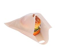Acouto Sacchetti per Antiaderenti Riutilizzabili, 5 Pezzi, Resistenti Al Calore, Accessori per Cottura Al Forno, per Forno a Microonde, Tostapane, Griglia, con Tessuto in Fi (17 * 19 cm5 sacchetti)