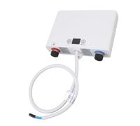 Acouto Scaldabagno Elettrico 220V 5500W Senza Serbatoio con Display Digitale Calibro G1/2 per Domestica Bagno Lavatoio WC Pubblico Scaldabagno Istantaneo, Istantaneo