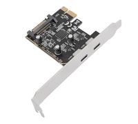 Acouto Scheda Adattatore da PCIe a Tipo C Scheda di Espansione a 2 Porte USB 3.2 Gen1 ASM1042 Chip di Controllo Principale 5 Gbps per PC Desktop Dotato di Dati Controllo Trasferimento Adattatore da