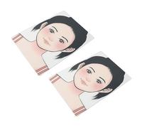 Acouto Scheda di Allenamento per la Pittura del Viso Riutilizzabile Facile da Usare Disegni Sorprendenti 2 Pezzi Modello di Pratica della Pittura Facciale per Trucco per Ragazze in Plastica Materiale