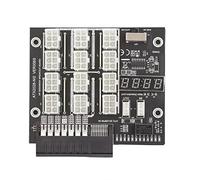 Acouto Scheda GPU per Mining 12 Porte Display Tensione LED 6 Pin 2200 Watt Modulo di Alimentazione 12V Scheda PSU da 800 W per GPU per Mining da 2200 Watt PSU da 800 W per a 12 Porte 500