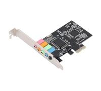 Acouto Scheda PCIe 5 Scheda Interna Adattatore PCI Stereo da 32/64 Bit per PC Desktop Supporto DirectSound 3D EAX con Supporto 3D PCIe5 InternaSuono PCIe